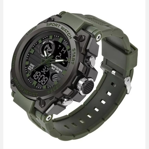 Relógi Masculino Sanda 739 Militar Prova D'água Original