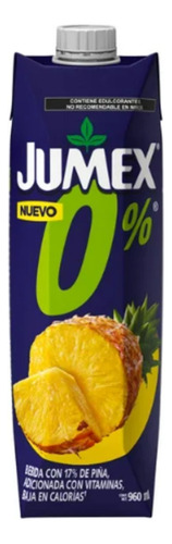 Bebida Sin Azúcar Jumex Con Piña 960 Ml Pack De 4