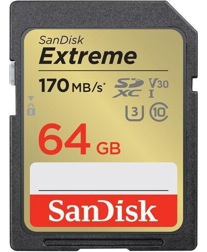 Cartão De Memória Sd Xc 64gb Extreme Uhs-i 170mb/s