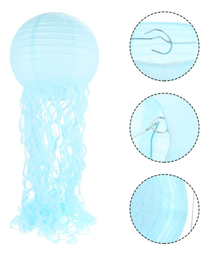 Faroles Colgantes Con Forma De Globo, Medusas, De Papel