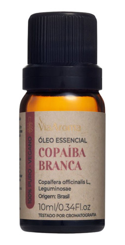 Óleo Essencial Copaíba Via Aroma 10ml Copaífera Officinalis