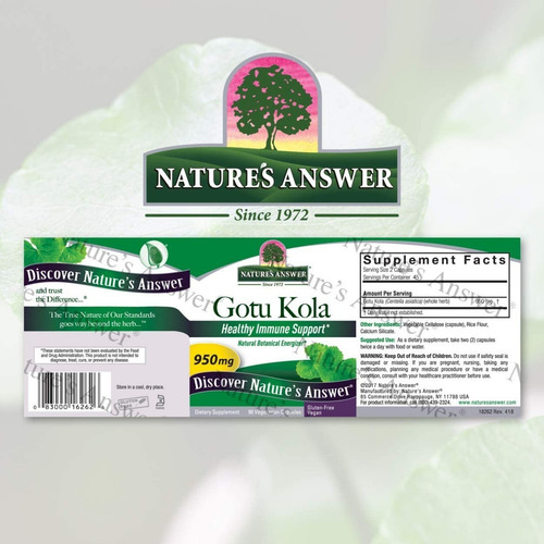 Gotu Kola Centella Asiatica / Siste - Unidad a $989