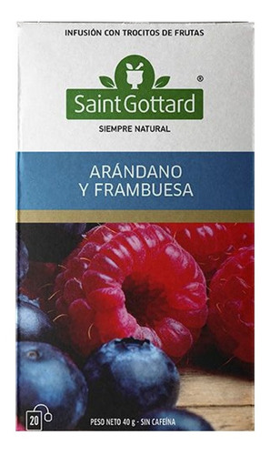 Pack X 6 Tisana Infusión Arándano Y Frambuesa Saint Gottard