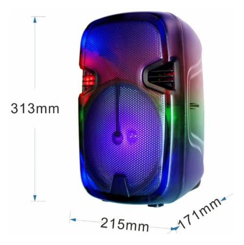 Cs-1039 Altavoz Bluetooth Portátil Subwoofer Con Micrófono