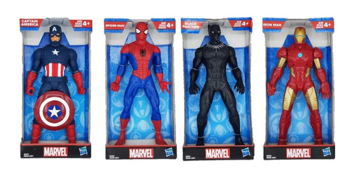 Figuras Avengers Ironman Pantera Negra Cap America Spiderman