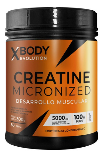 Suplemento En Polvo Creatina Micronizada Pote De 300g Xbody 