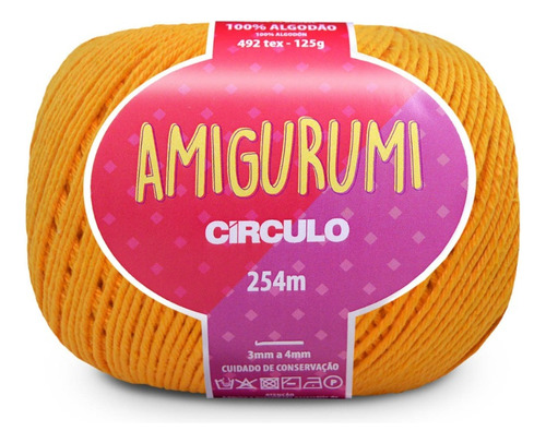 Linha Fio Amigurumi Círculo 254m 100% Algodão - Trico Croche Cor GEMA 4146