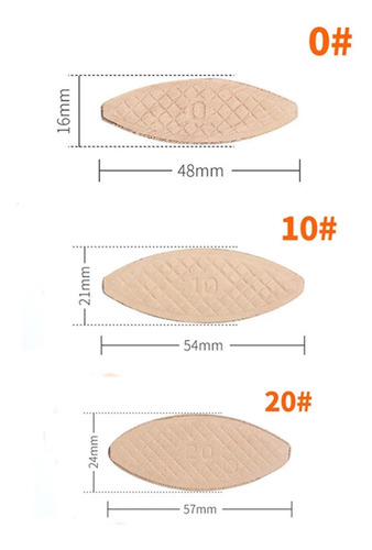 Paquete De 100 Para Unir Madera, Astillas De Nº10 53x19x4mm
