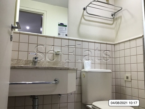 Imagem 10 de 15 de Flat Transamérica Nações Unidas 28m² 1 Dormitório 1 Vaga De Garagem Para Locação. - Sf37256