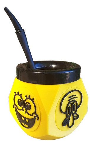 Bob Esponja Mate + Bombilla Ideal Regalo
