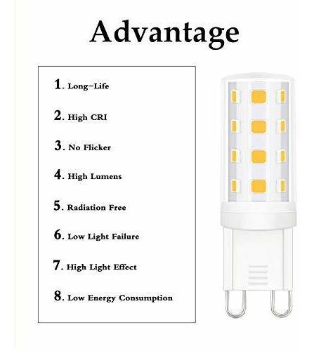 G9 Luz Led Regulable 3 Reemplaza Bombilla Halogena 40 Bi