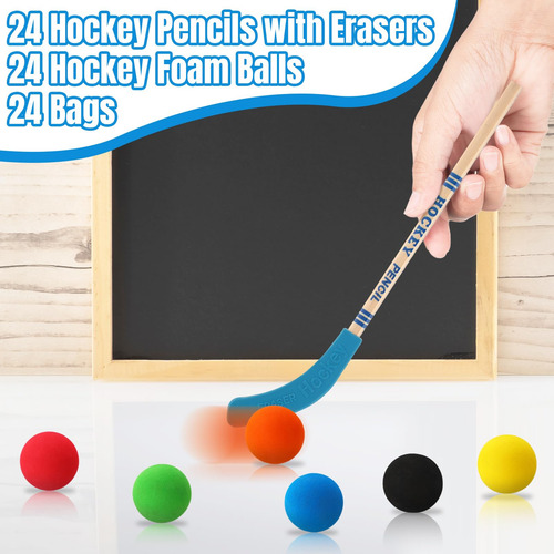Set Party Favors Noveread Hockey, 72 Unidades, Con Bolsa Par
