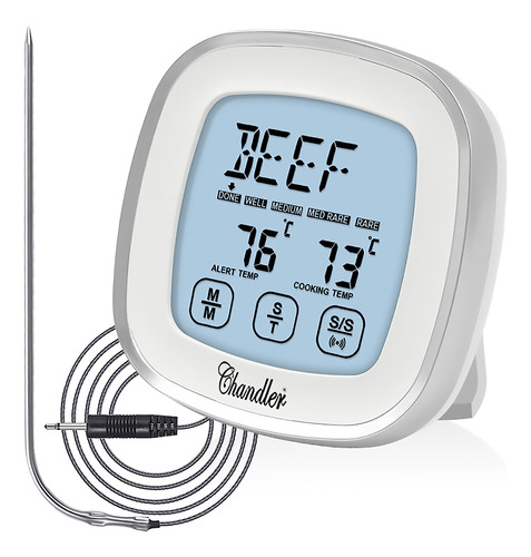 Termometro De Carne Para Barbacoa Y Cocinar Alimentos, Termo