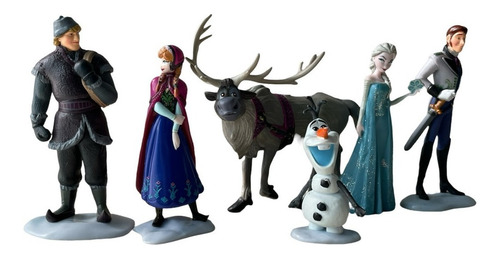 Figuras Coleccionables Frozen Elsa Anna Olaf Kristof Hans (Usado)