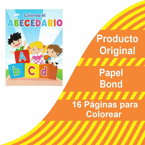 Cuaderno Para Colorear Abecedario - Leocolor -