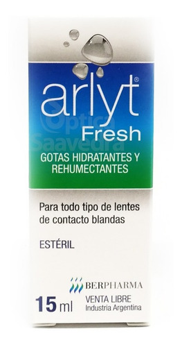Imagen 2 de 5 de Arlyt Fresh Gota Hidratante Rehumectante Apta Lente Contacto