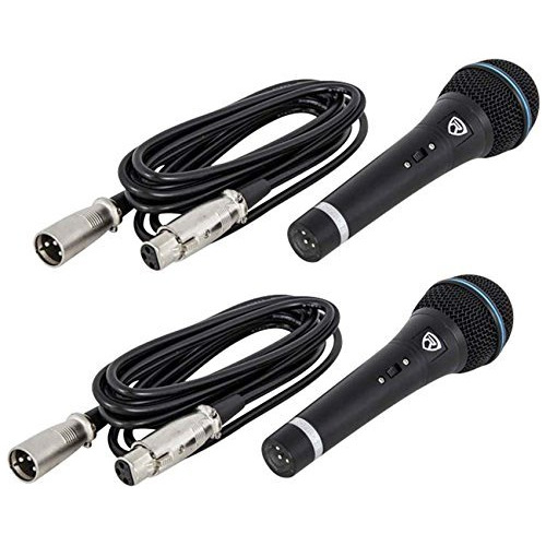 (2) Rockville Rmm-xlr Dinamico Cardiod Microfono Profesional