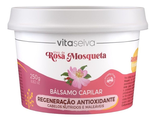 Imagem 1 de 1 de Balsamo Capilar Rosa Mosqueta 250g Lançamento Vita Seiva