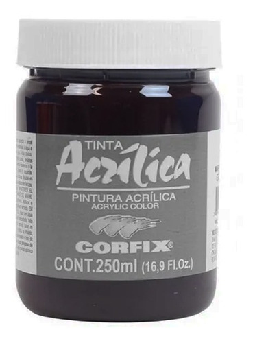 Tinta Acrílica Corfix 250ml Marrom De Garanca 95 Gr 2