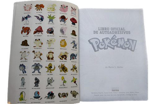 Libro Oficial De Autoadhesivos Pokémon Nintendo (Usado)