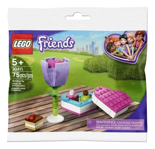 Caja De Flores Y Bombones Lego Friends, Modelo 30411 (75 Uni