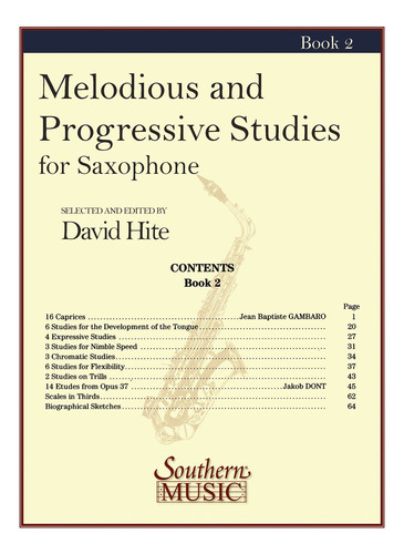 Estudios Melodiosos Y Progresistas, Libro 2: Saxofon