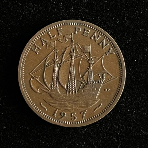 Moeda Oficial Inglaterra Half Penny (anos Variados)