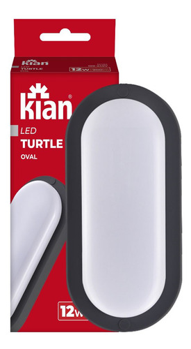 Kit 15 Arandela Tartaruga Preta Ip65 12w Branco Neutro 4000k
