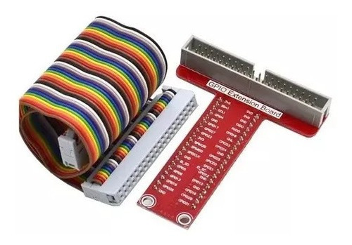 Kit Placa Expansão Gpio 40p + Cabo Compativel Com Raspberry