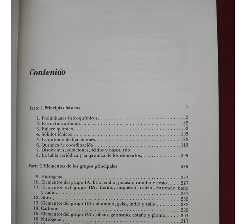 Libro Química Inorgánica Básica, F. A. Cotton, G. Wilkinson
