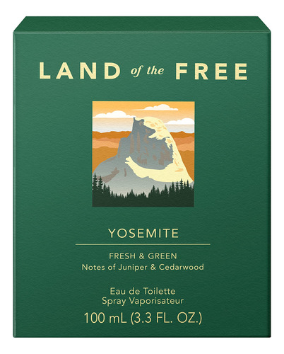 Land Of The Free Yosmite Eau De Toilette Spray, 3.3 Fl Oz, P