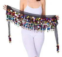 Comprar Falda Para Danza Del Vientre Con Monedas Y Lentejuelas Ak