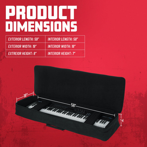 Estuches Gator Gator Gkb-88 Para Teclados De 88 Notas