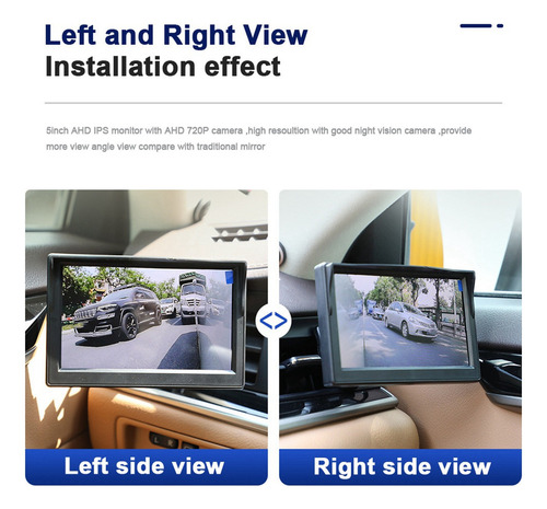 Sistema De Espejo Retrovisor Digital B5car Ahd De 5 Pulgadas