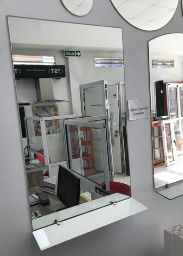 Estante Repisa Vidrio Coverglas Blanco 5mm 60x10 C/soportes