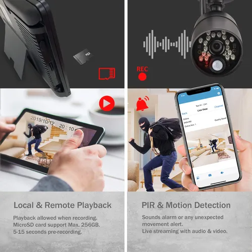 Sistema De Seguridad Inalámbrico Sequro Con 2 Cámaras Hd