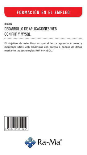 Libro Desarrollo De Aplicaciones Web Con Php Y Mysql, De Jacobo Pavón Puertas. Editorial Alfaomega - Ra-ma, Tapa Blanda, Edición 1 En Castellano, 2021