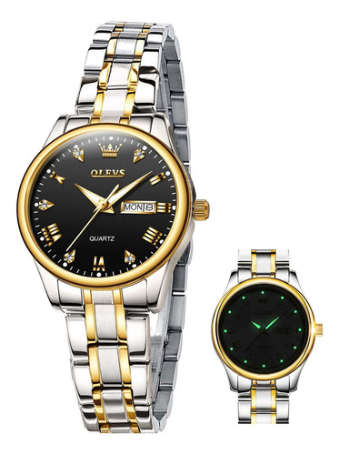 Relojes De Oro Plateado Para Mujer, Relojes De Pulsera Para 