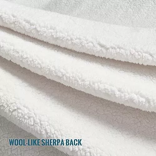 Manta de forro polar Sherpa para sofá o cama, 500 GSM, gruesa y cálida -  VIRTUAL MUEBLES