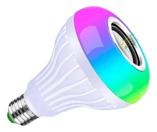 Bombillo Parlante Led Bluetooth Multicolor Rgb +control 13cm