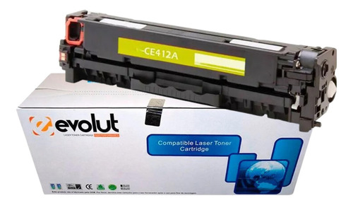 Toner Para Hp2025 Cp2025 Ce412a Yellow Cf382 305a M452 Tinta Amarelo