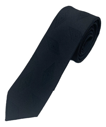 Corbata Microfibra Diseño Negro 6 Cm Philippe Salvet 1011