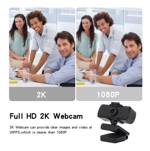 Camara Web QHD USB con Microfono y Tripode WEBCAM