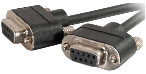 Cable Serie Rs232 Db9, 3 Pies, Negro.