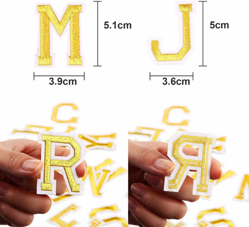 104 Piezas Hierro En Parches Letras Apliques Parches