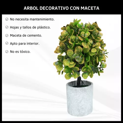 Planta Artificial Arbol Decorativo De Plástico Interiores