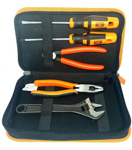 Kit Herramientas P/auto 5 Piezas + 1 Cartuchera Bahco A6
