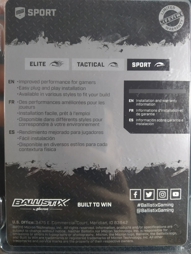 Memória Crucial Ballistix 4gb Ddr4 2400 Mhz - Branca (Usado)