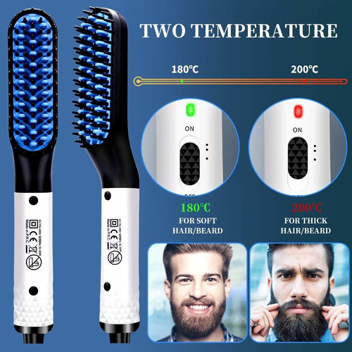 Plancha De Barba Peine Eléctrico Caliente Peine Rápido Calor