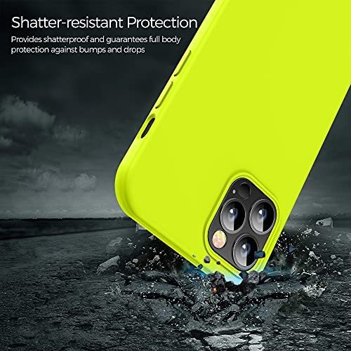 Carcasa Para iPhone 12 Pro Max De Silicona Color Amarillo